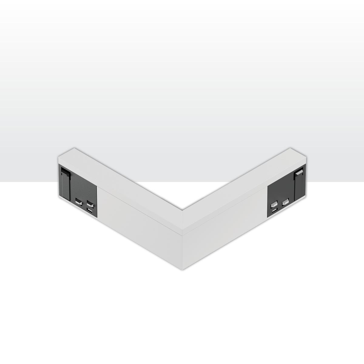 סקינו מיקרו מחבר הזנה פינתי חיצוני לפס מגנטי - תמונה 1 - לה לונה תאורה